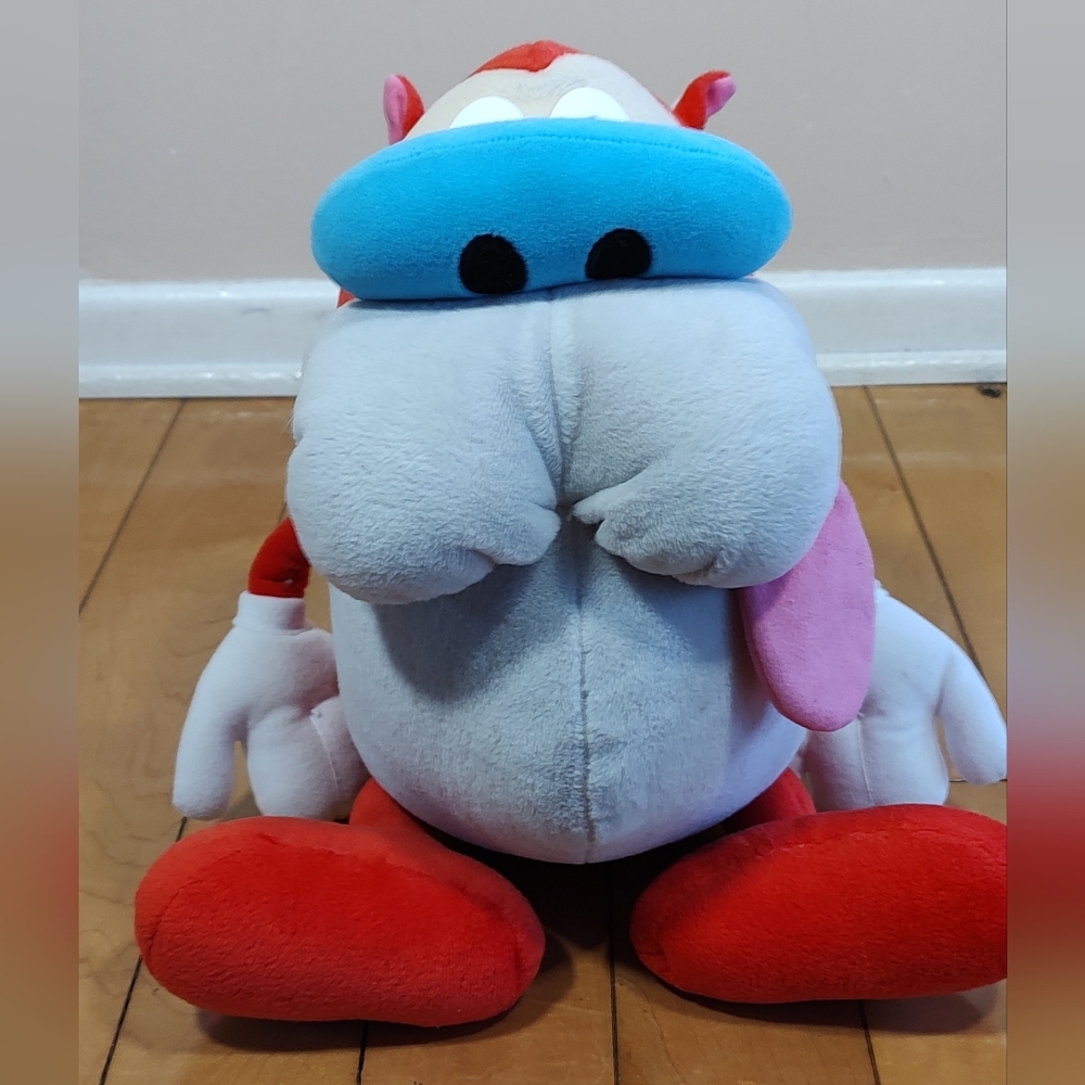 Vintage Stimpy Plush Cartoon Character from Nickelodeon Show Ren and Stimpy - Picture 5 of 9